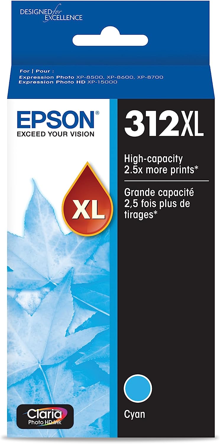 EPSON T312 Claria Photo HD -Ink High Capacity Cyan [...]