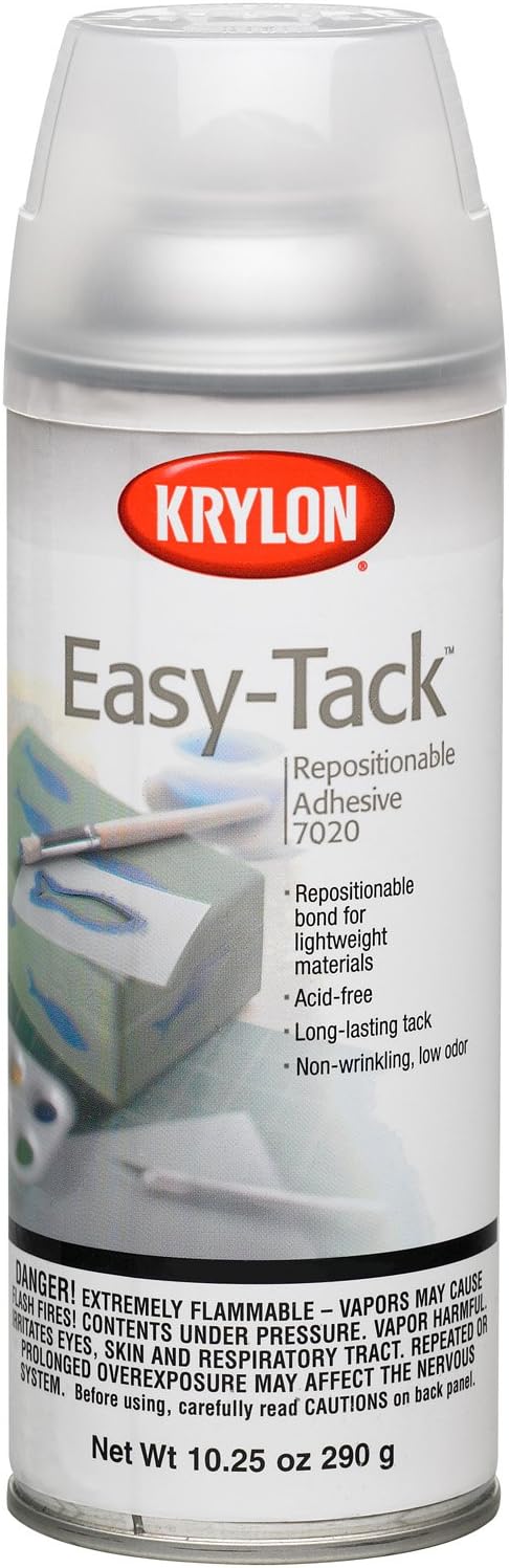 Krylon K07020007 10.25-Ounce Easy Tack Repositionable [...]