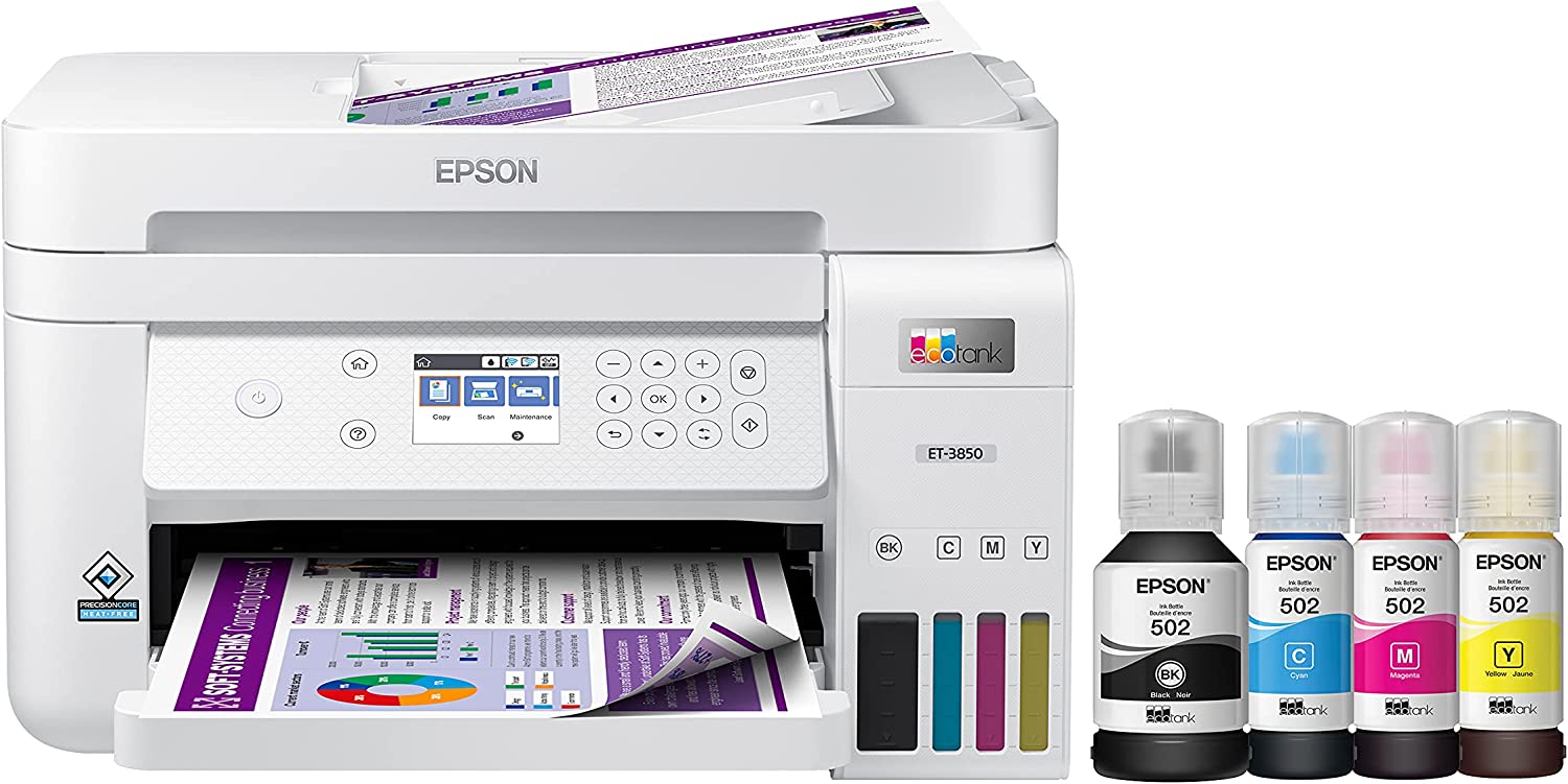 Epson EcoTank ET-3850 Wireless Color All-in-One [...]