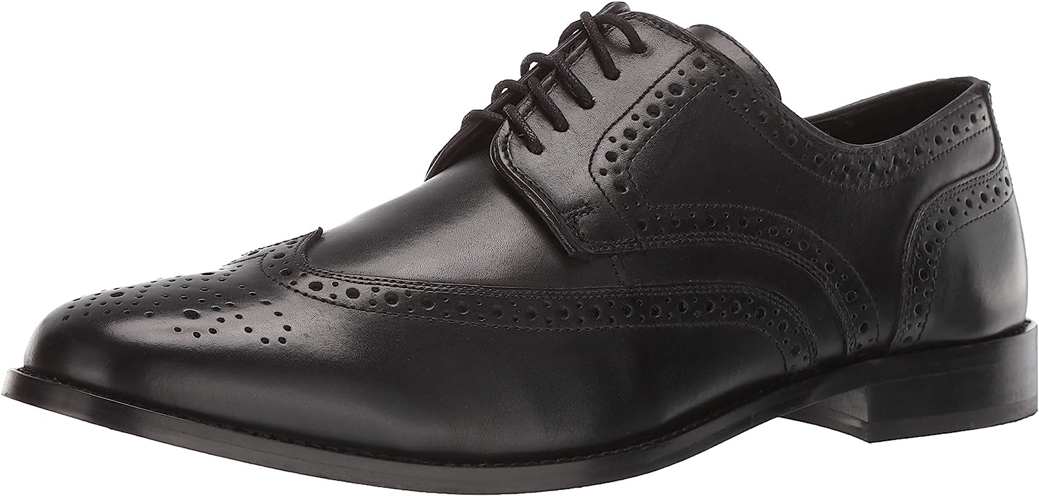 Nunn Bush Men's Nelson Wing Tip Oxford Dress Casual Lace-Up