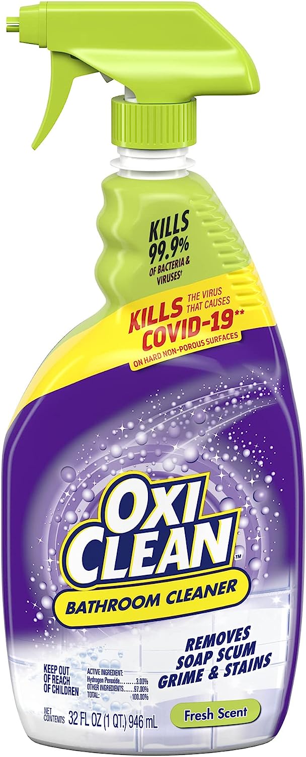OxiClean Bathroom Cleaner, Shower, Tub & Tile, powered [...]