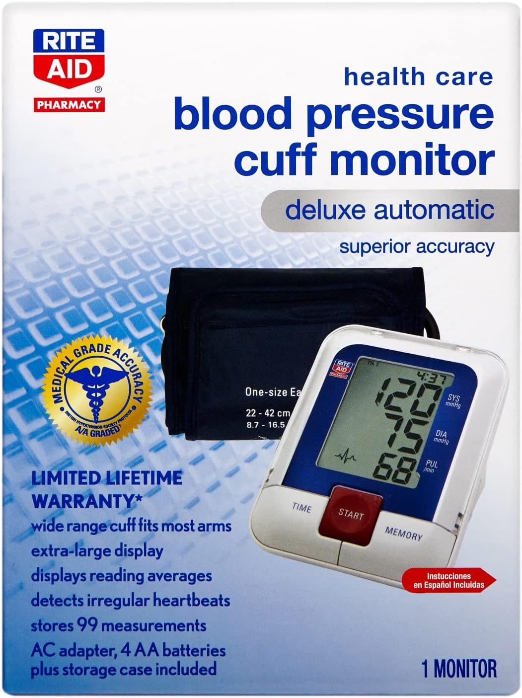 Rite Aid Deluxe Automatic Blood Pressure Cuff Arm [...]