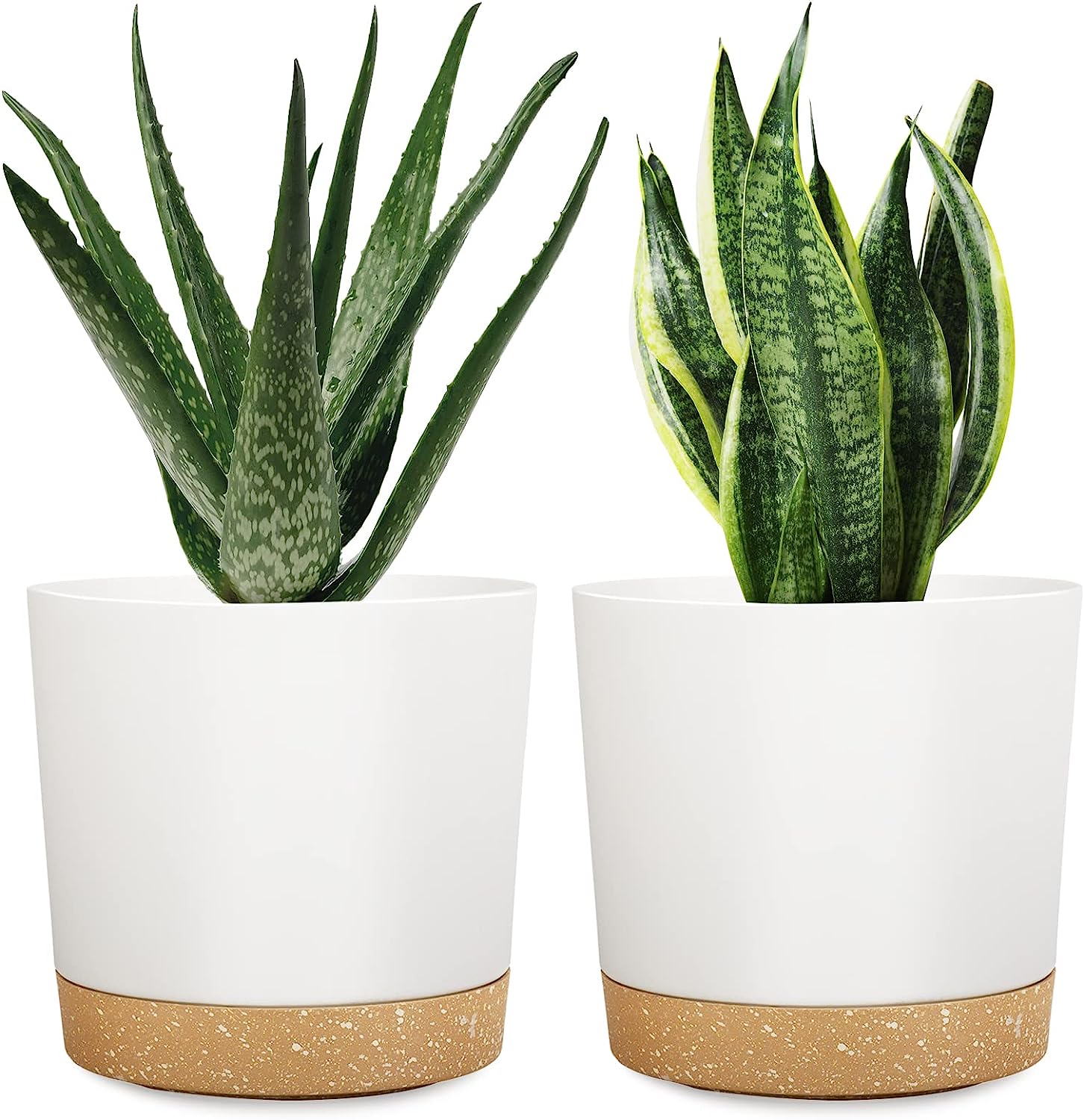 DEMACIYA 8 Inch Plant Pots, 2Pack Planters for Indoor [...]