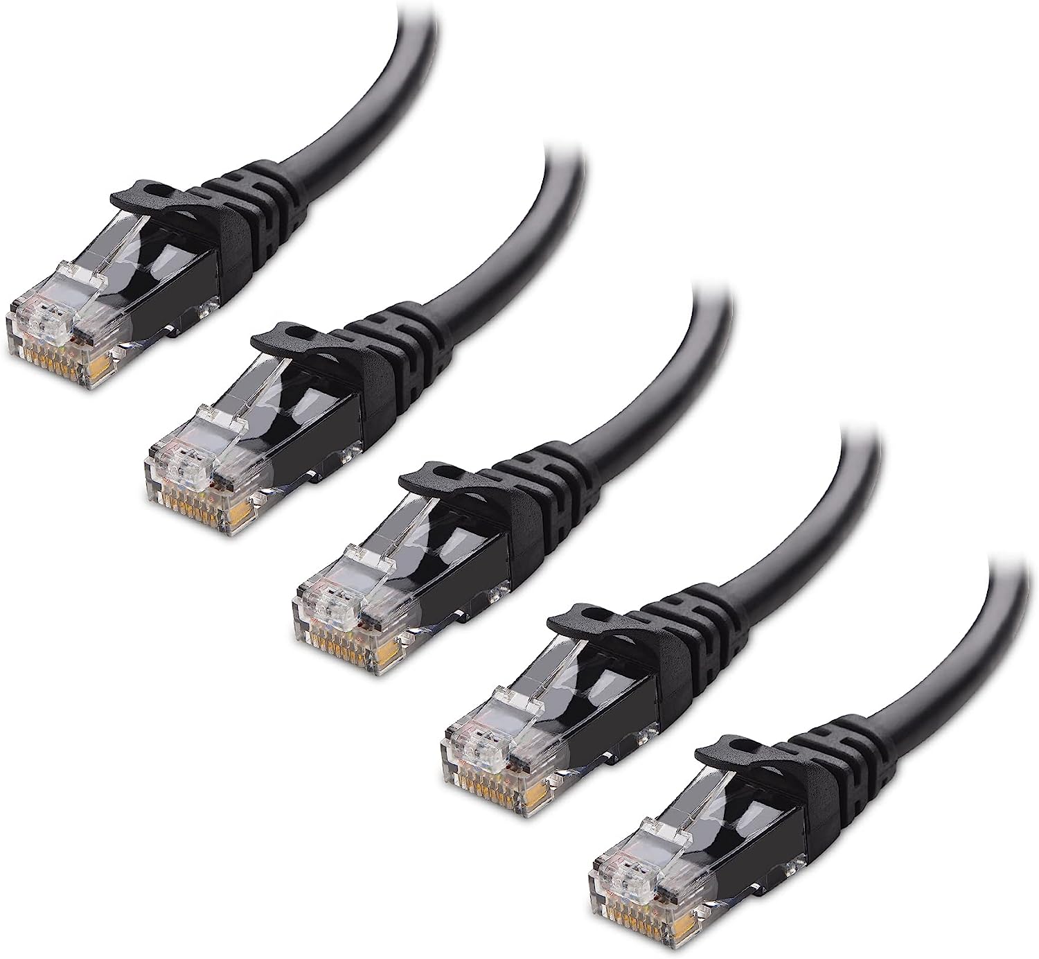 Cable Matters 10Gbps 5-Pack Snagless Short Cat 6 [...]