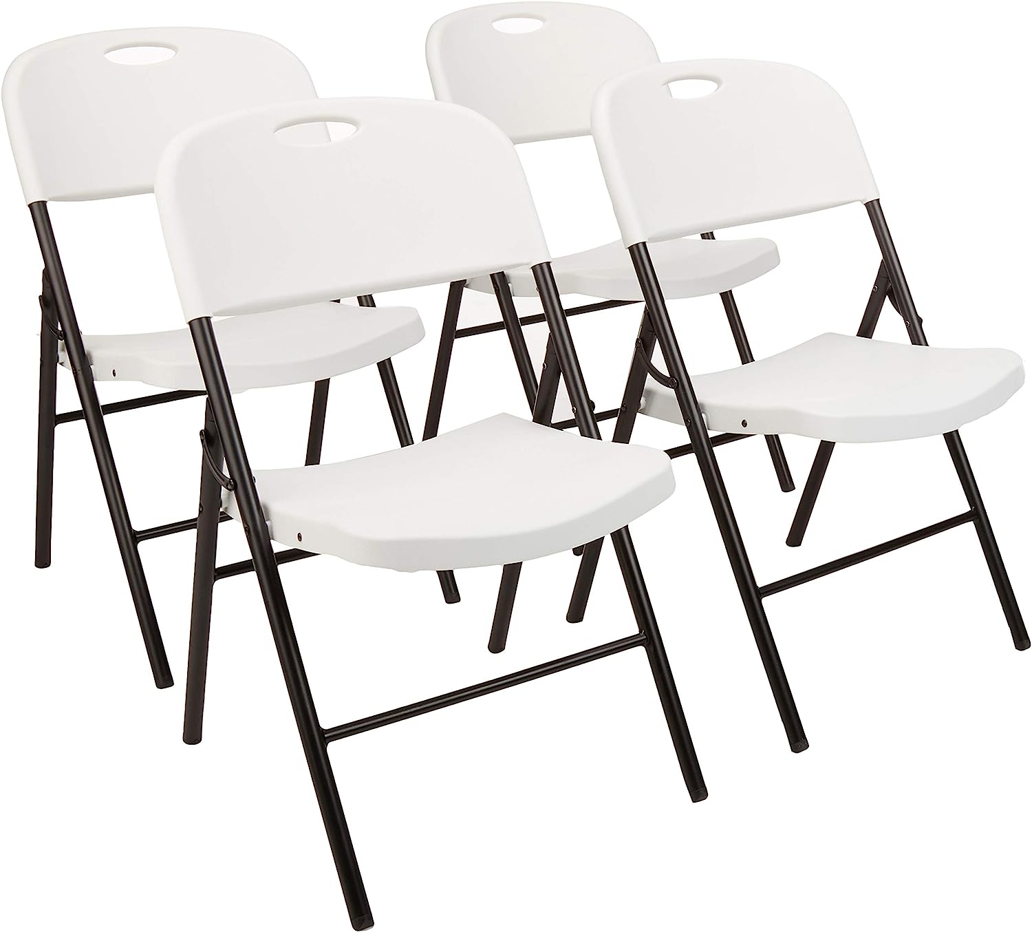 Amazon Basics Folding Plastic Chair, 350-Pound [...]