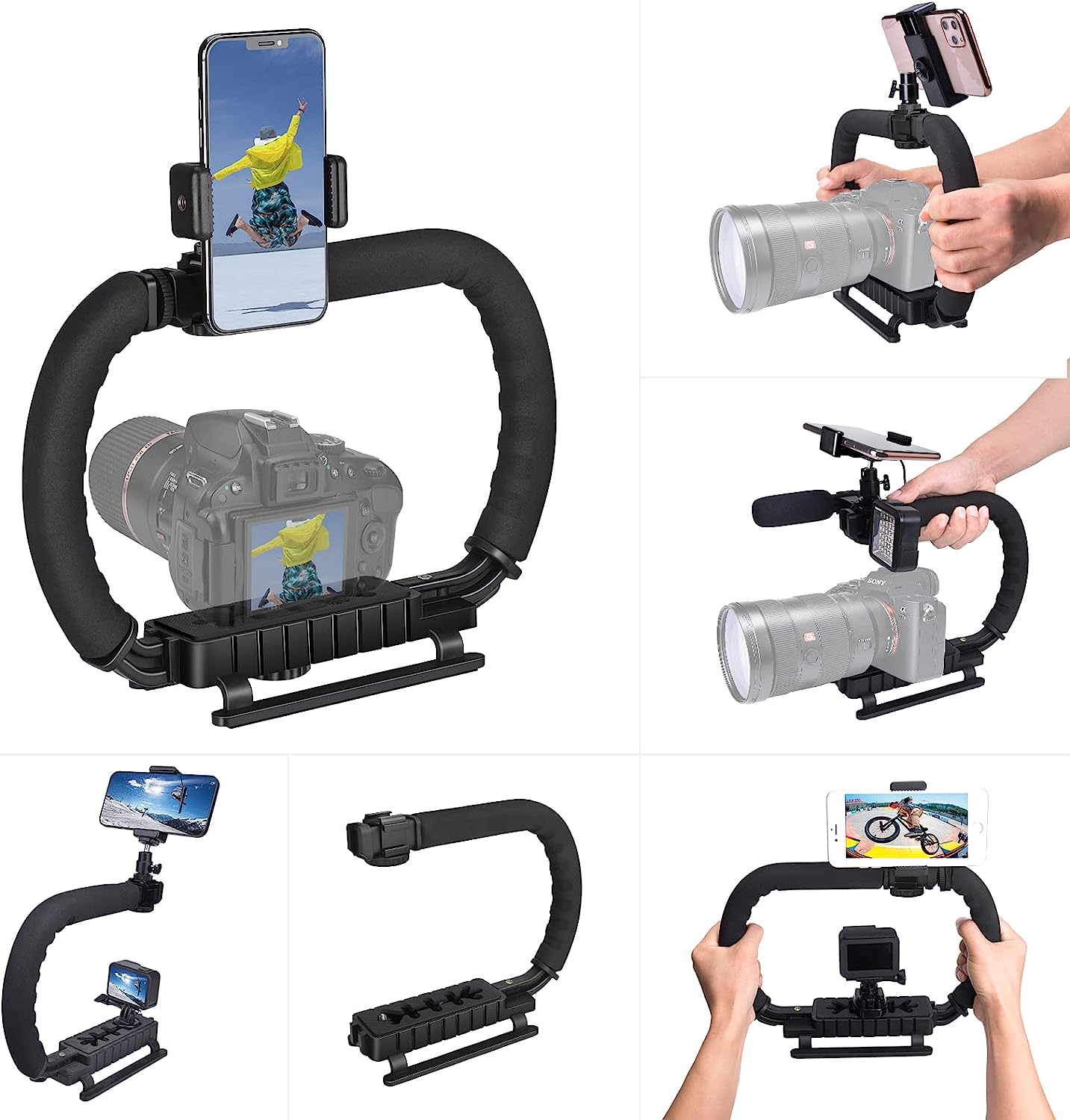 3-Shoe DSLR/Mirrorless/Action Camera Camcorder Phone [...]