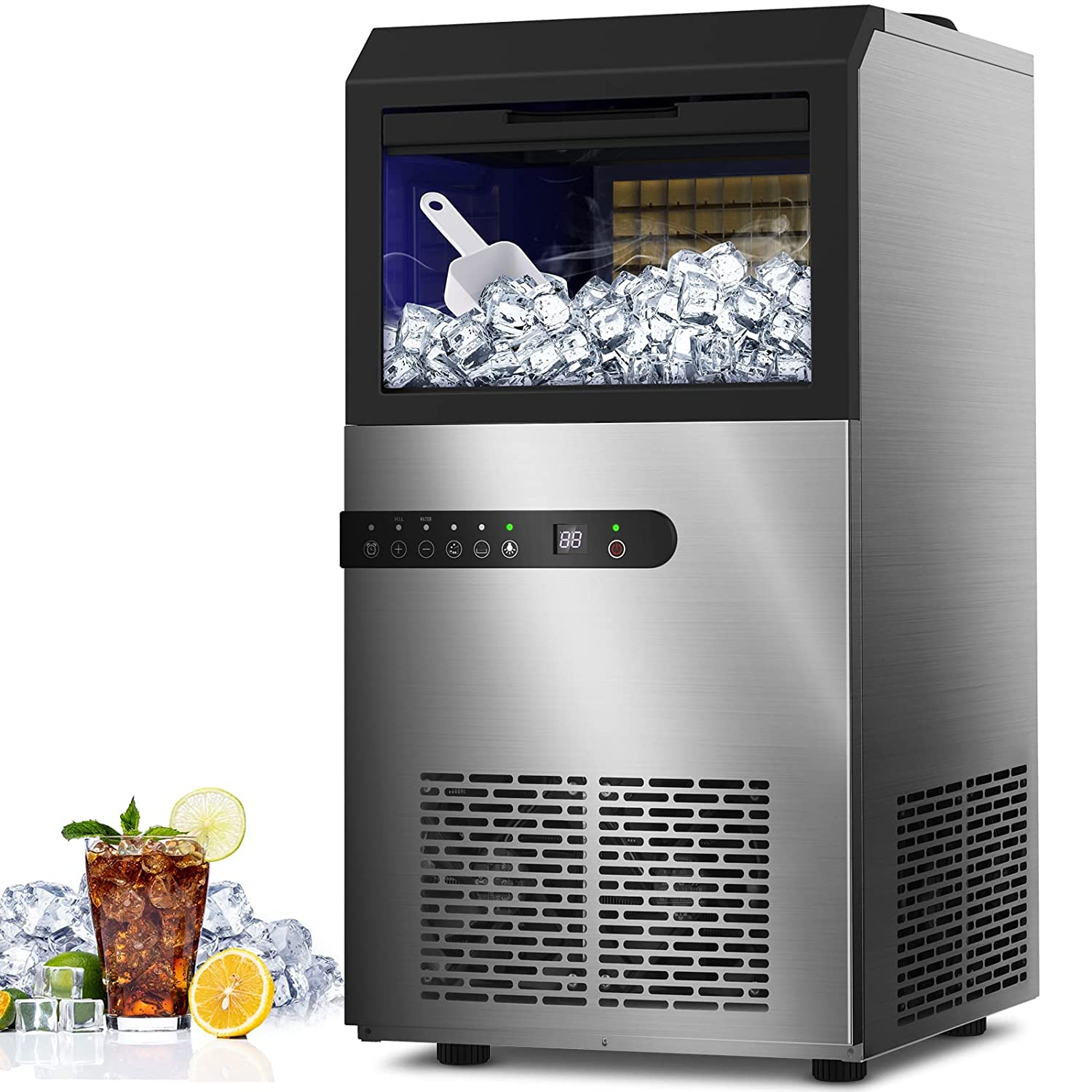 Commercial Ice Maker, 100LBS/24H Under Counter Ice [...]