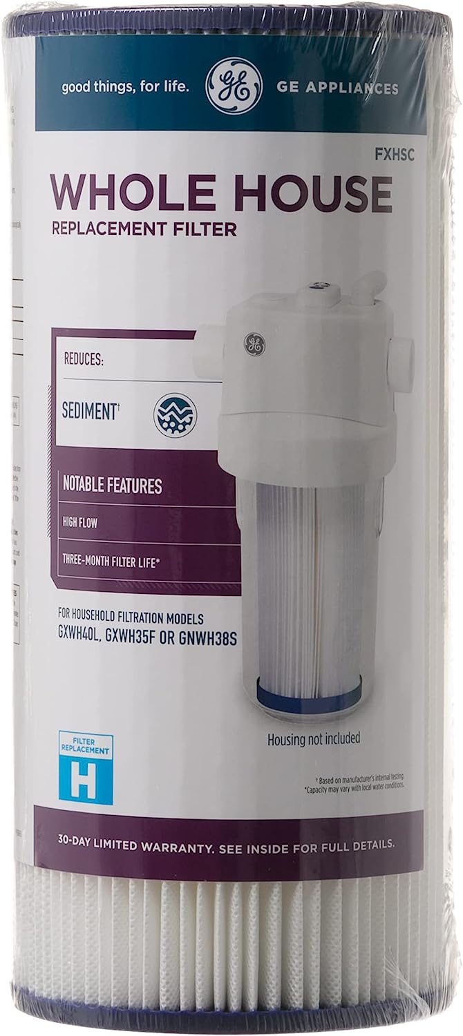 GE FXHSC Under Sink Water Filter, 1 Count (Pack of 1), White