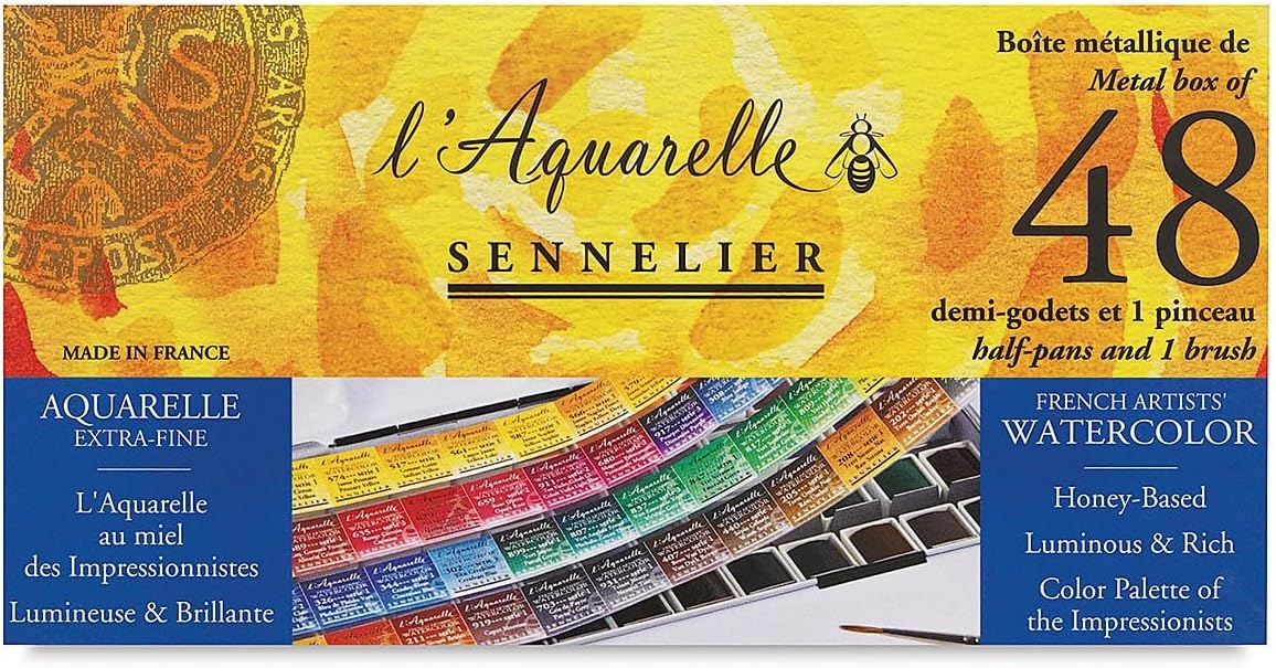 Sennelier L'Aquarelle French Watercolor Paint, Metal [...]