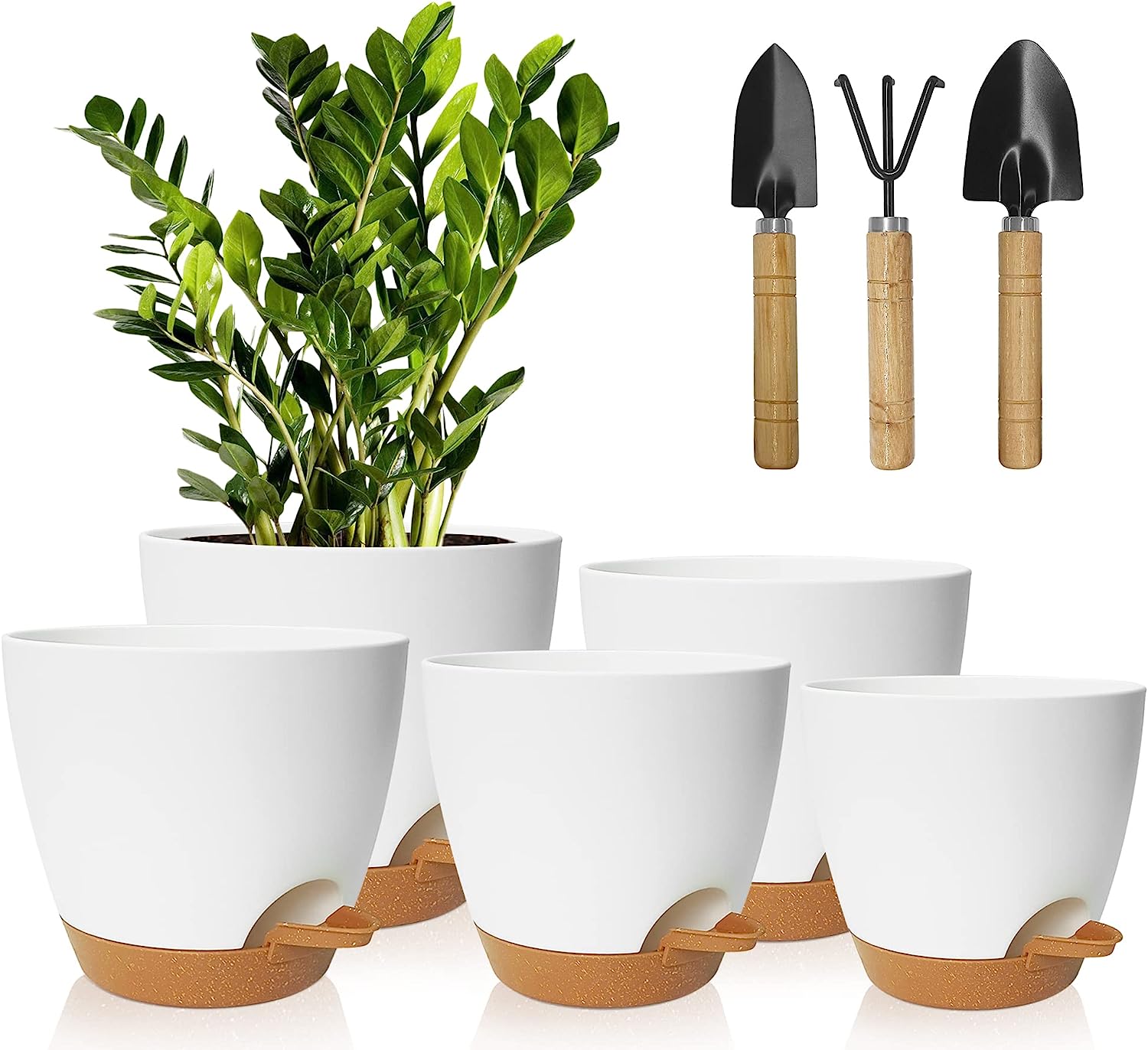 Idealife Plant Pots 7/6.5/6/5.5/5 Inch Self Watering [...]