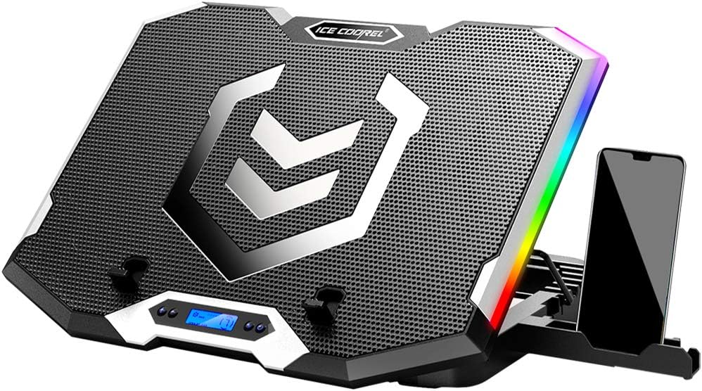 ICE COOREL Gaming Laptop Cooling Pad 15-17.3 Inch, RGB [...]