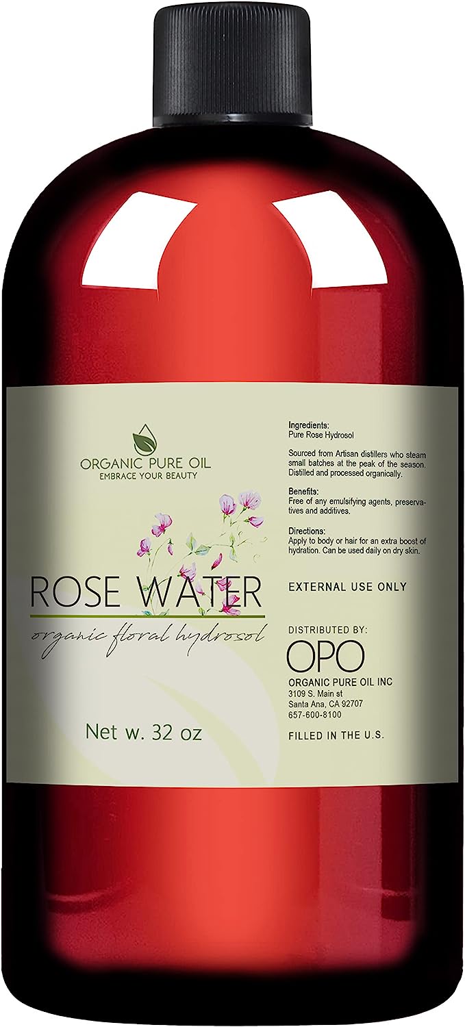 32 oz Rose Hydrosol Water – 100% Pure Rosewater Spray [...]