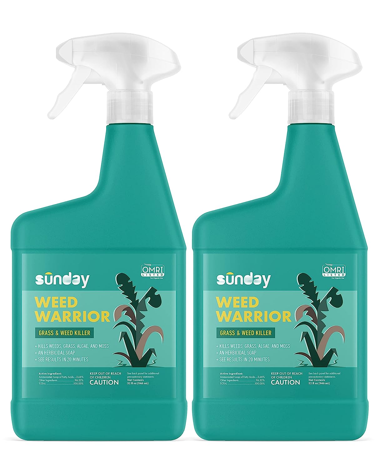 Sunday Weed Warrior, 32oz, 2 Pack - Grass & Weed [...]