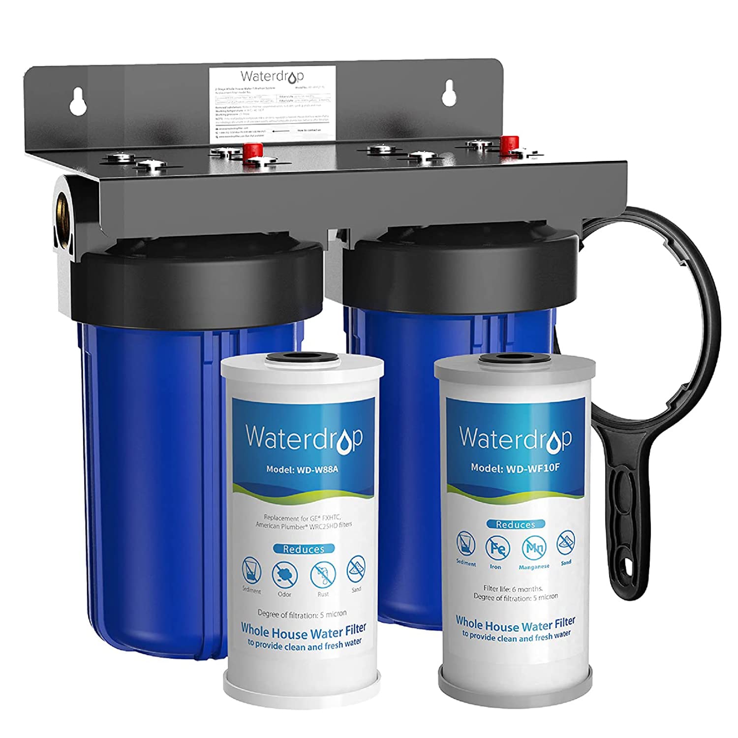 Waterdrop Whole House Water Filter System, Reduce Iron [...]