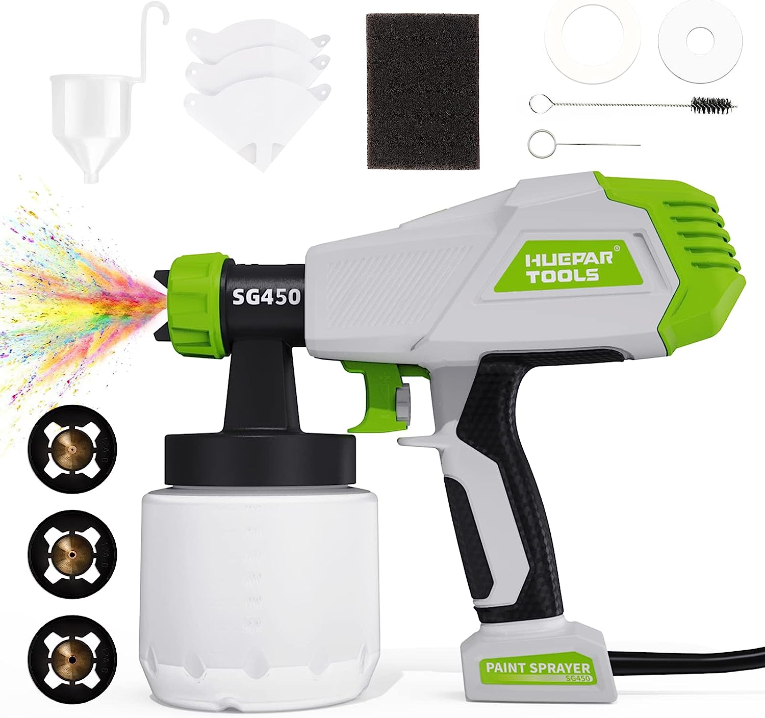 Huepar Tools SG450 Paint Sprayer, HVLP Electric Spray [...]