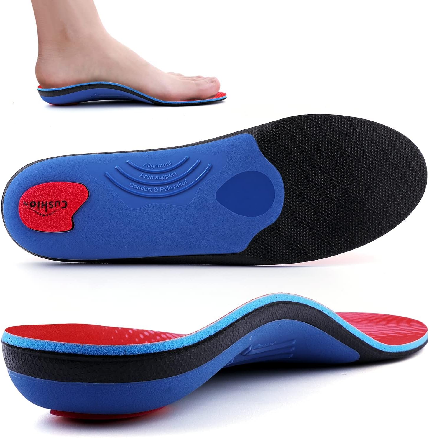Walkomfy Heavy Duty Support Pain Relief Orthotics - [...]