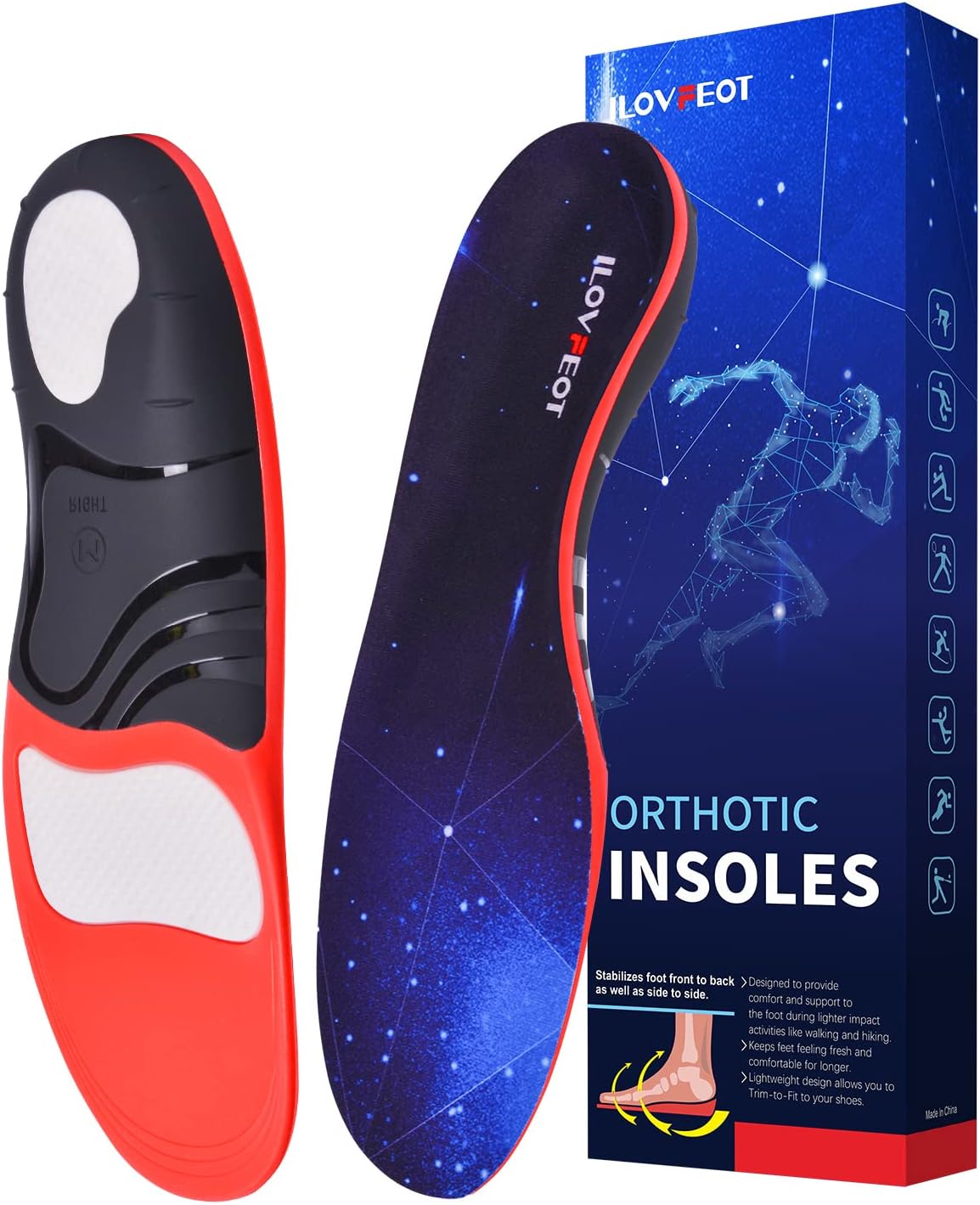 Ilovfeot Plantar Fasciitis Feet Insoles Arch Supports [...]
