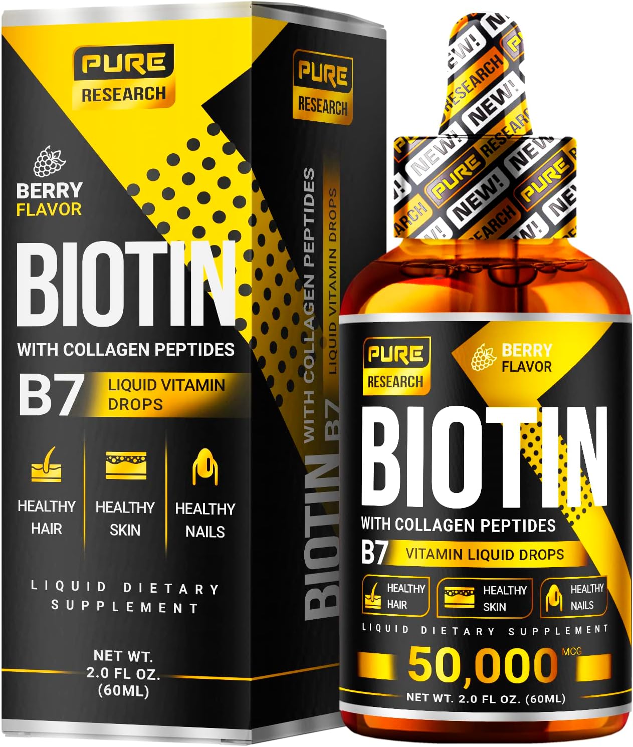 PURE RESEARCH Liquid Biotin & Collagen Hair Growth [...]