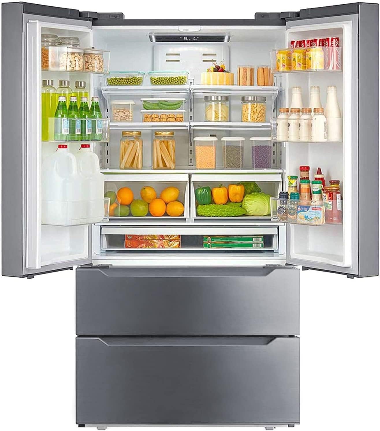 SMETA Refrigerator French Door with Ice Maker for [...]