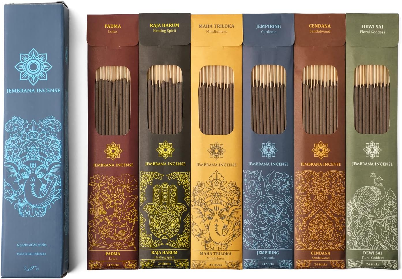 Jembrana Incense Sticks Variety Pack - 6 Packs of [...]