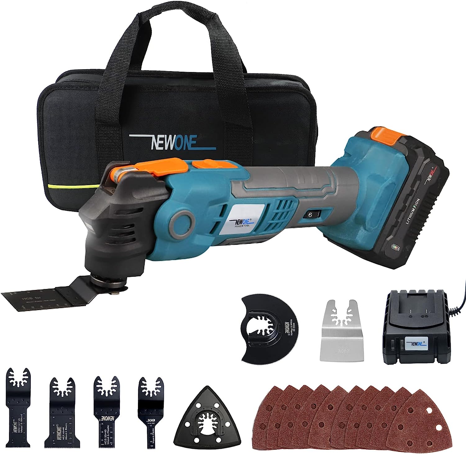 NEWONE 20V Oscillating Tool Kit,Max Quick-release [...]