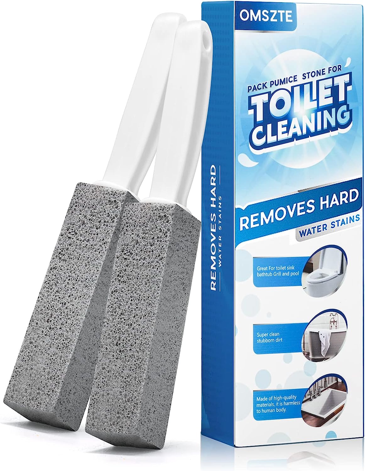 2Pack Pumice Stone Toilet Bowl Cleaner with [...]
