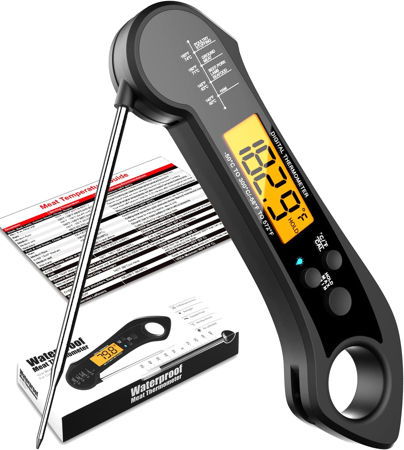 Digital Meat Thermometer for Cooking, Biison Wireless [...]