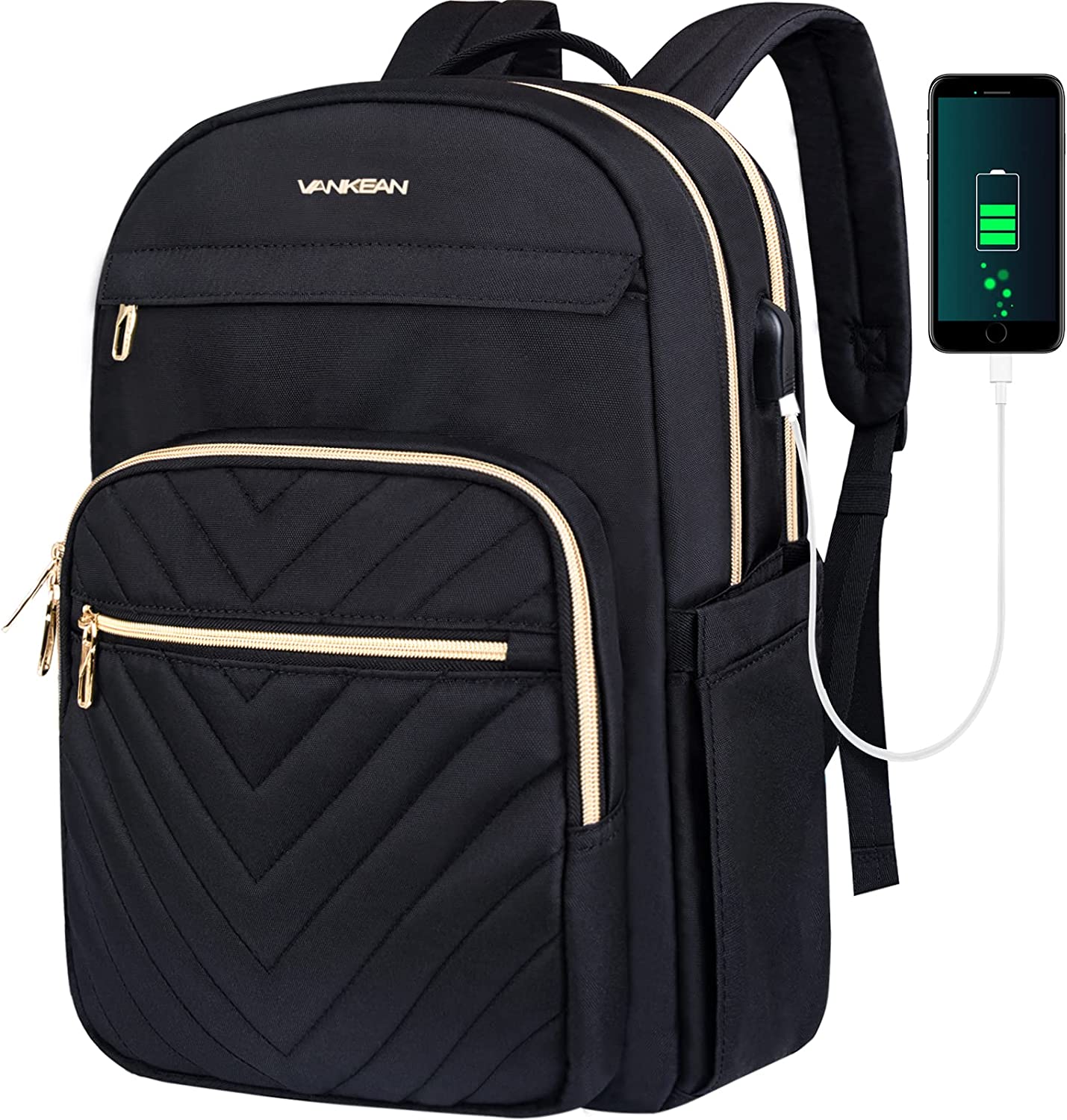 VANKEAN 15.6 Inch Laptop Backpack for Women Men Work [...]