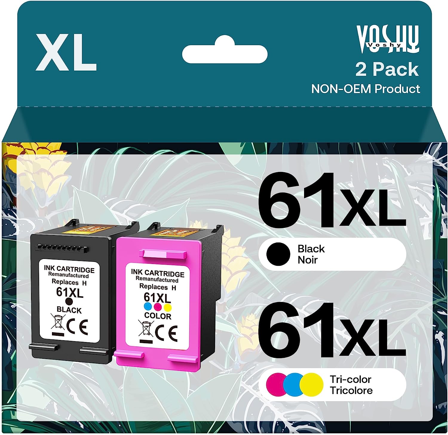 61XL Ink Cartridges Combo Pack Compatible for HP Ink [...]