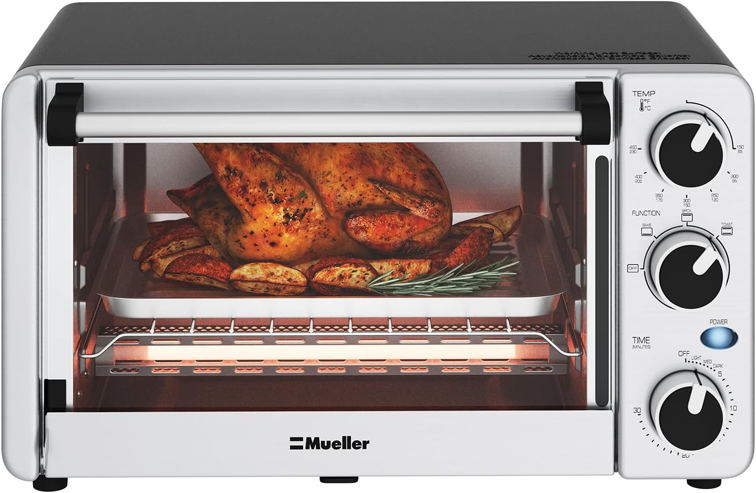 Toaster Oven 4 Slice, Multi-function Stainless Steel [...]