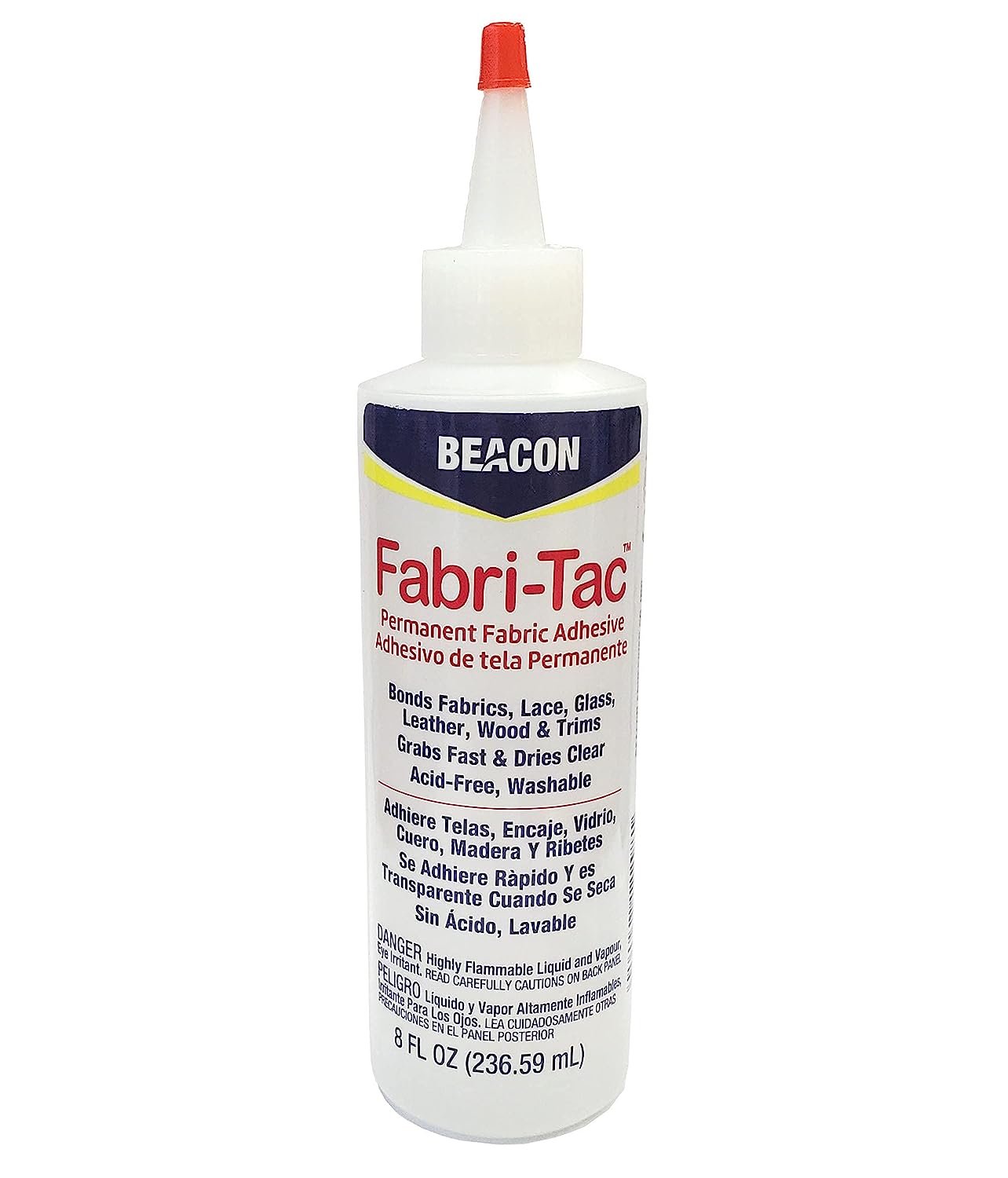 Beacon Fabri-Tac Permanent Adhesive, 8 Ounce Bottle - [...]