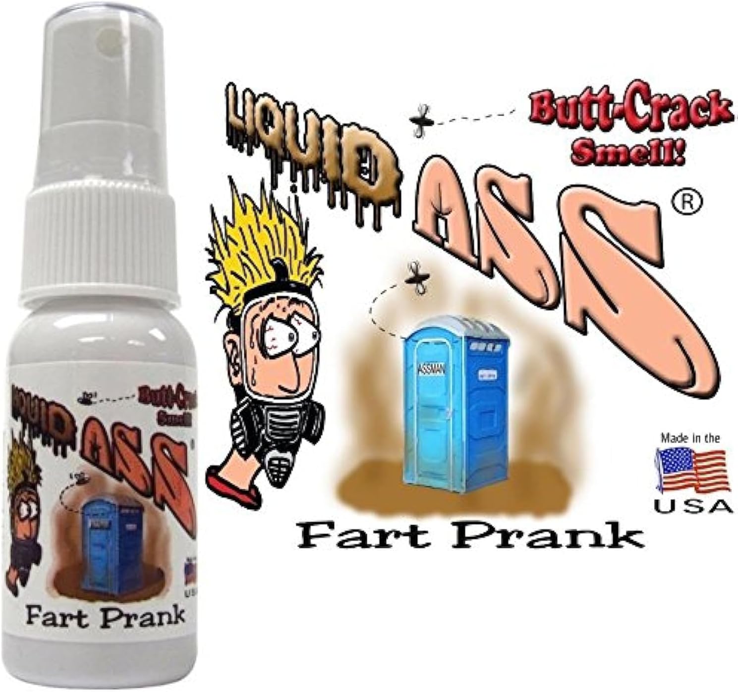 Liquid Ass Spray Mister Fart Prank Pooter Stink Bottle [...]