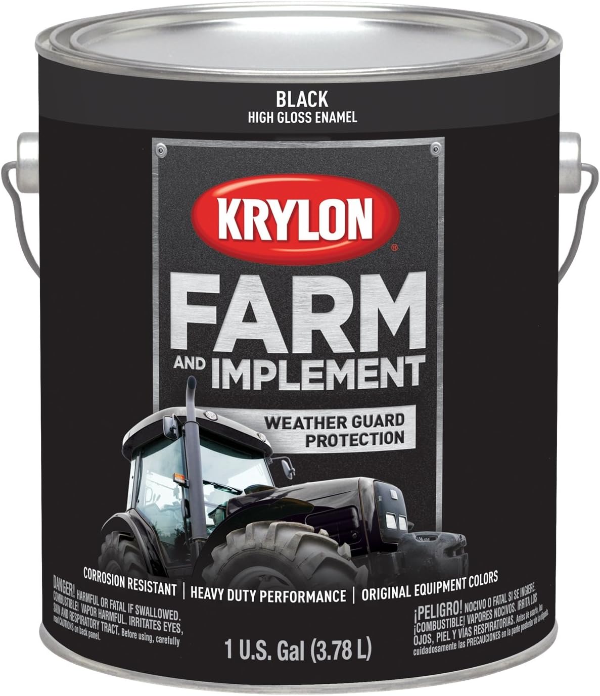 Krylon Farm & Implement Paint Gallons Gloss Black