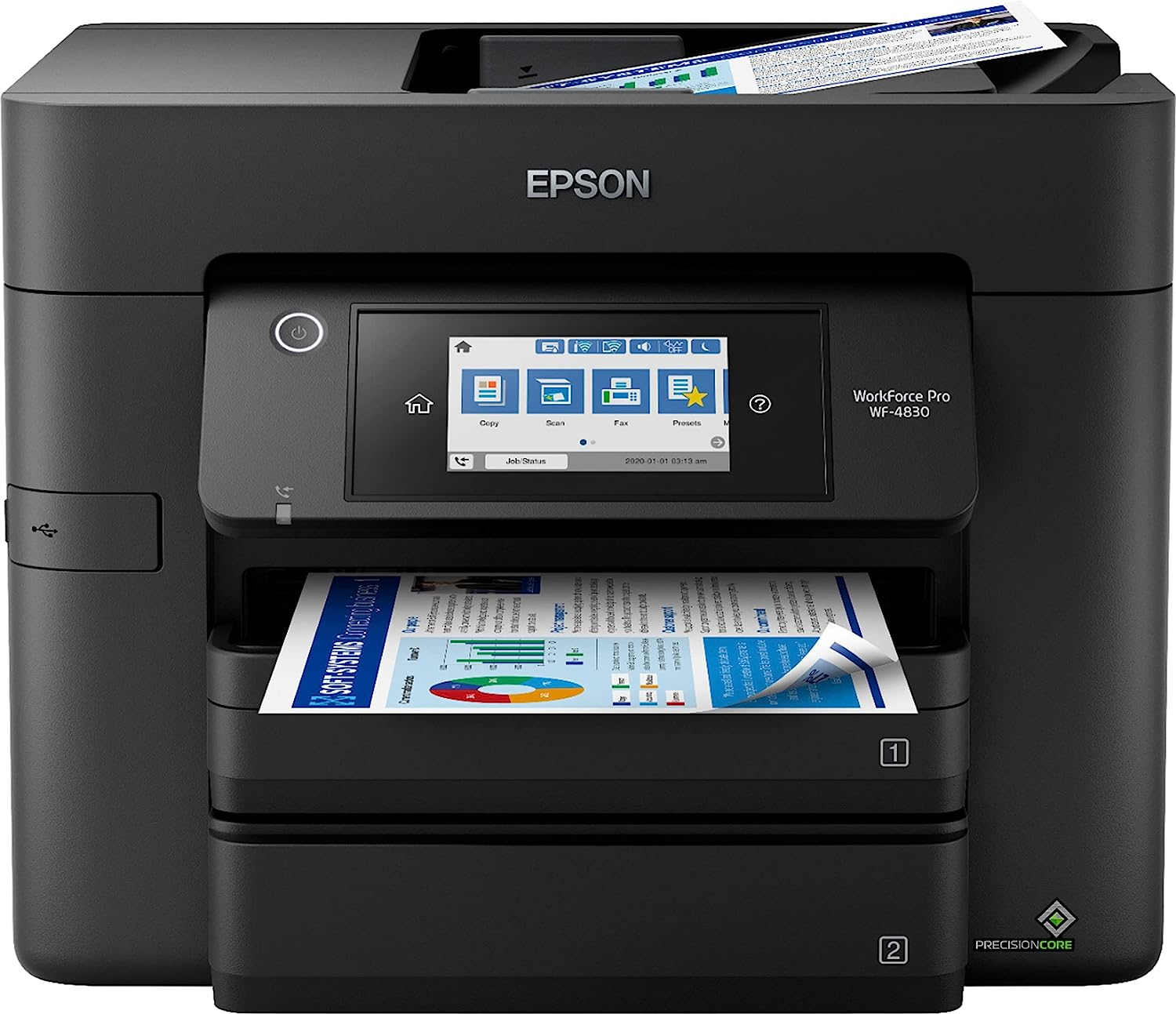 Epson Workforce Pro WF-4830 Wireless Color All-in-One [...]