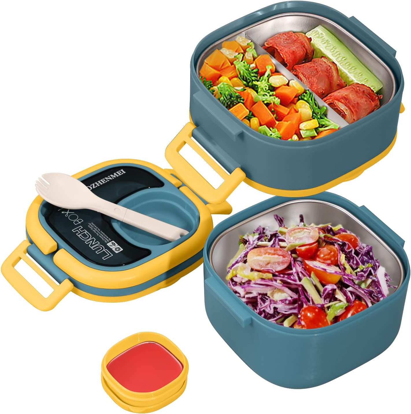 Stainless Steel Salad Lunch Container, Stackable Lunch [...]