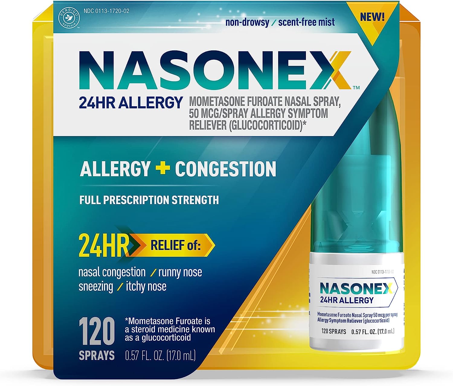 Nasonex 24Hr Allergy Nasal Spray - 120 Spray