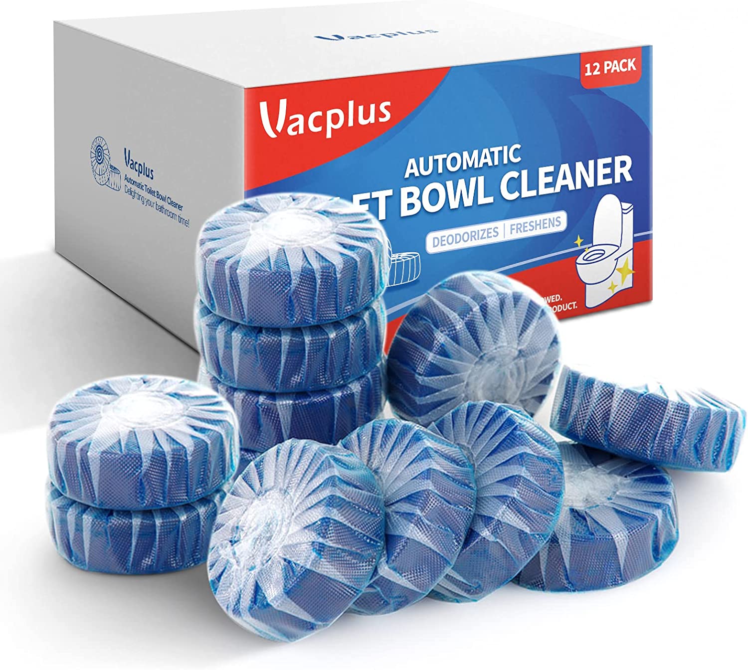 Vacplus Automatic Toilet Bowl Cleaner Tablets, [...]
