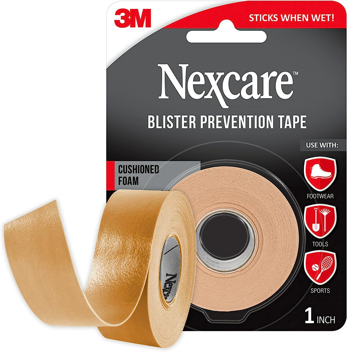 Nexcare Foot Prevention Tape, Breathable, Waterproof, [...]