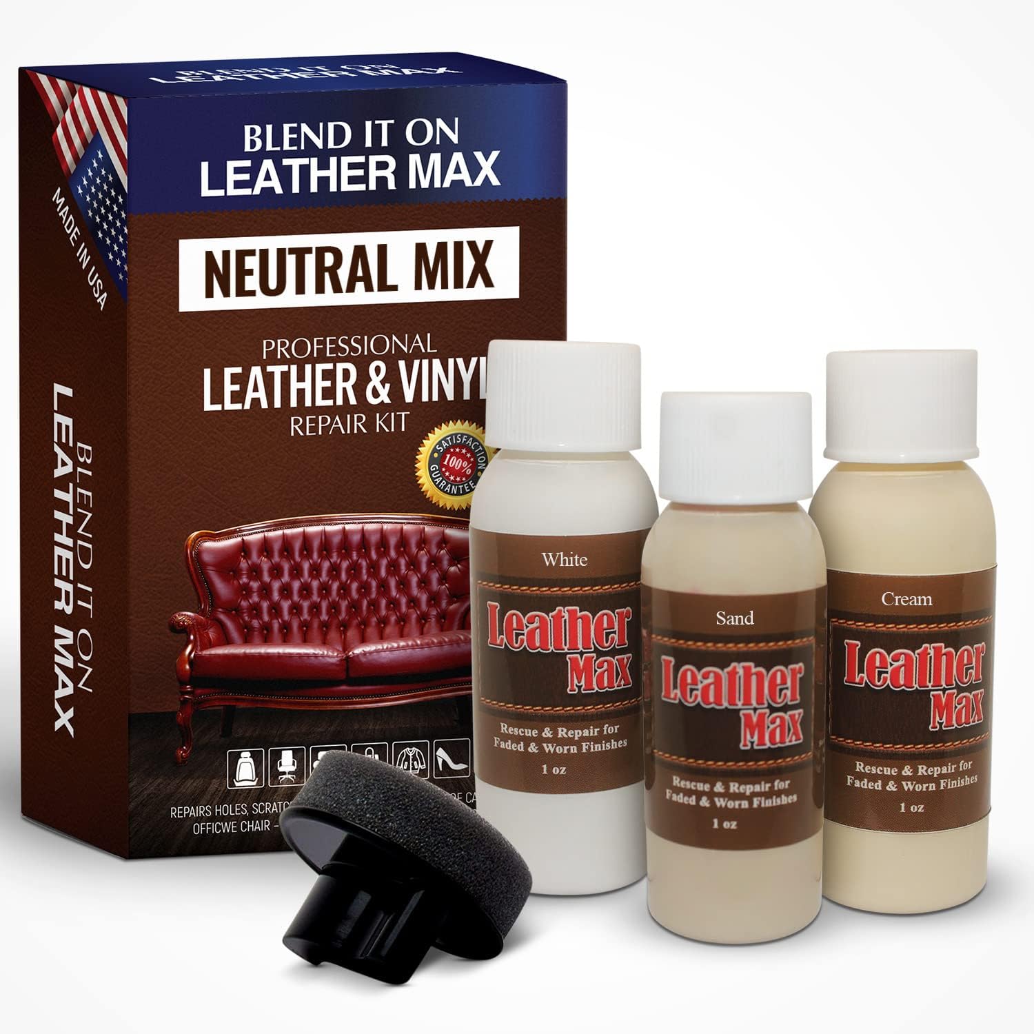 Leather Max Quick Blend Refinish and Repair Kit, [...]
