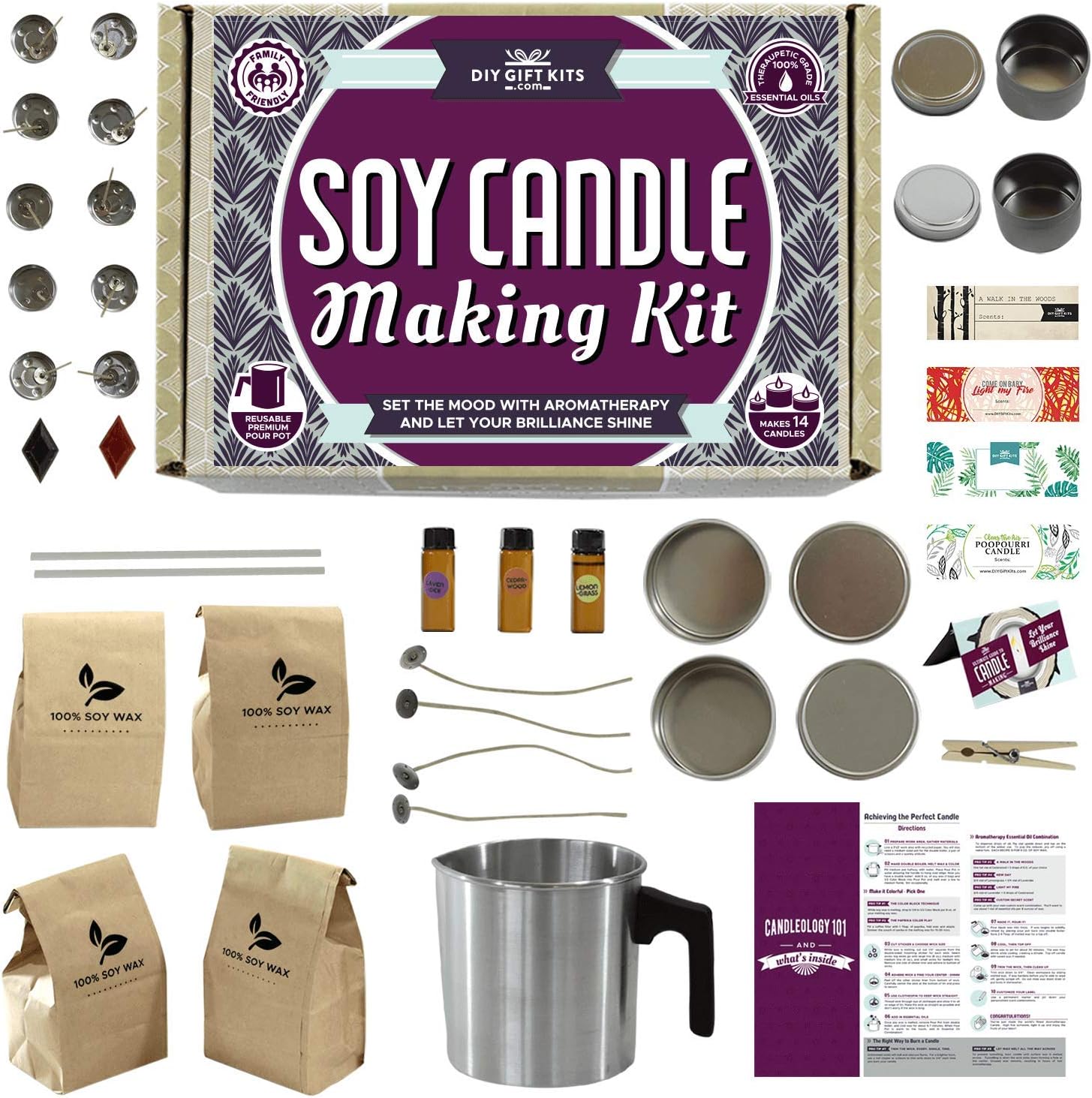 DIY Gift Kits 49-Piece Soy Candle Making Kit | Makes [...]