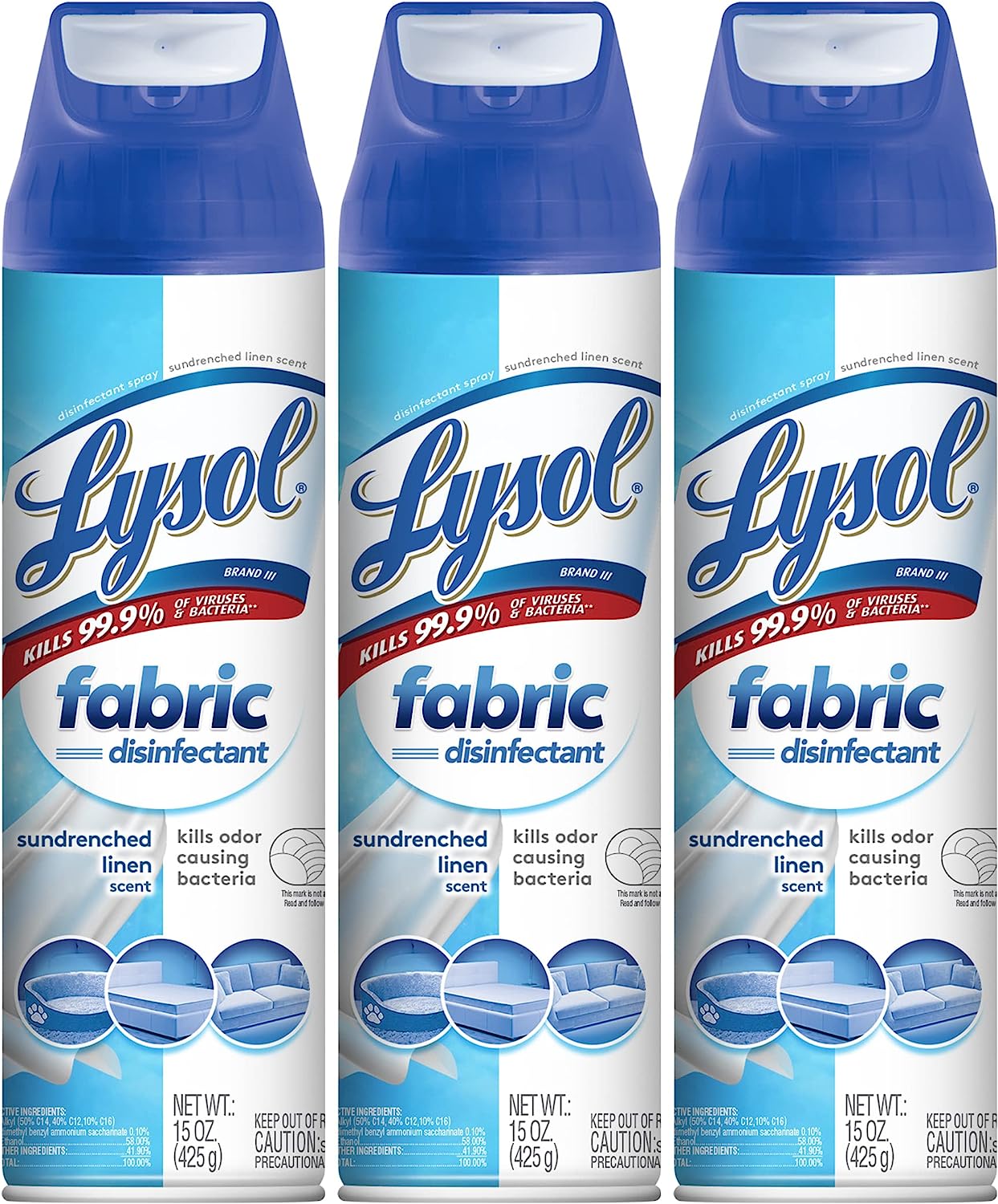 Lysol Fabric Disinfectant Spray, Sanitizing and [...]