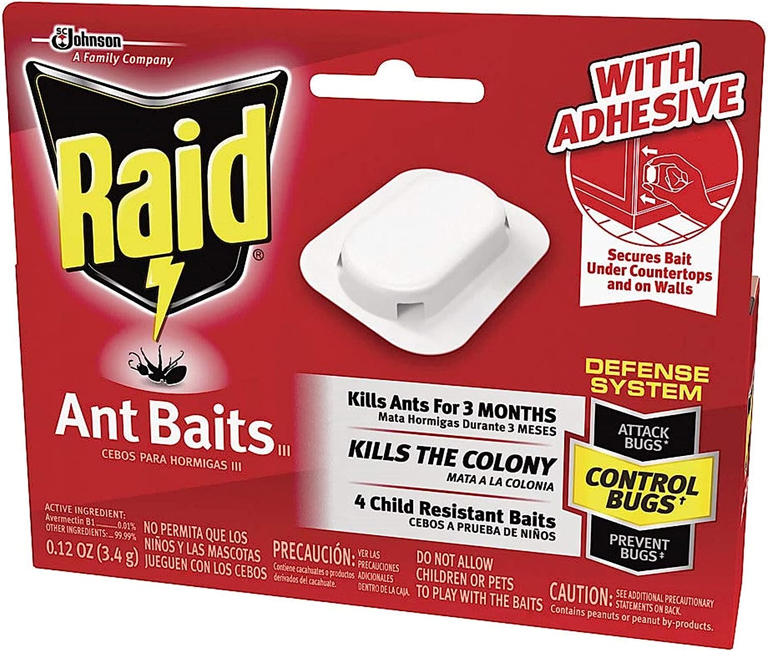 Raid Ant Killer Baits, For Household Use, Kills the [...]