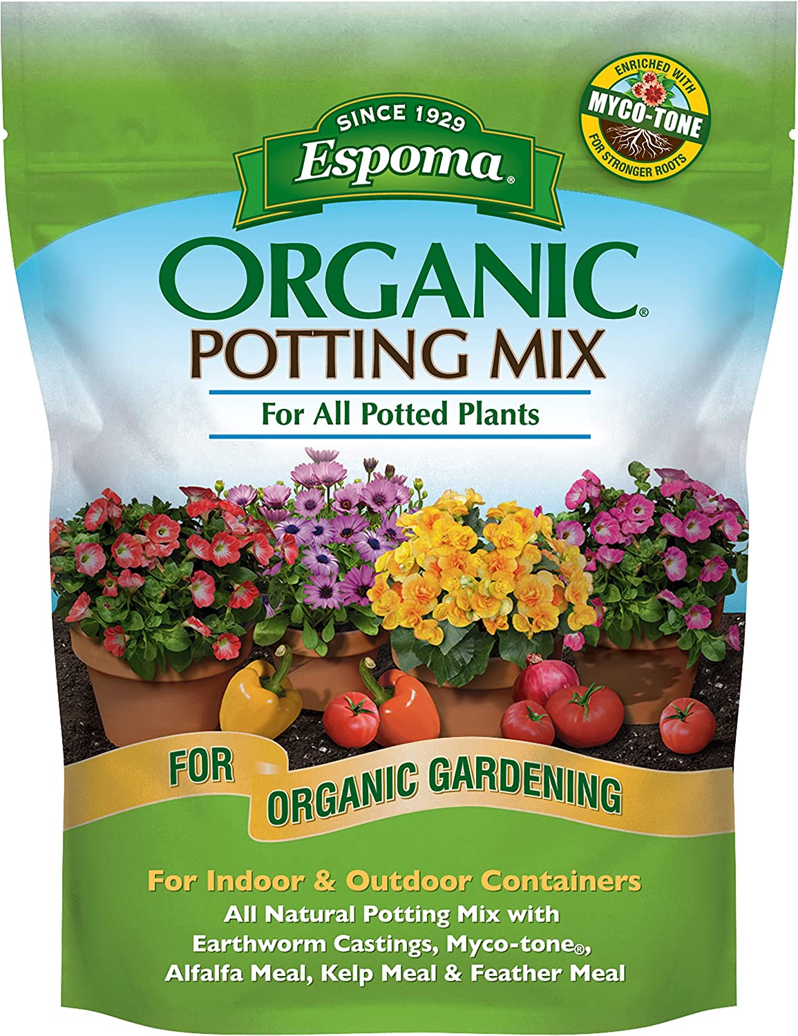 Espoma Organic Potting Soil Mix - All Natural Potting [...]