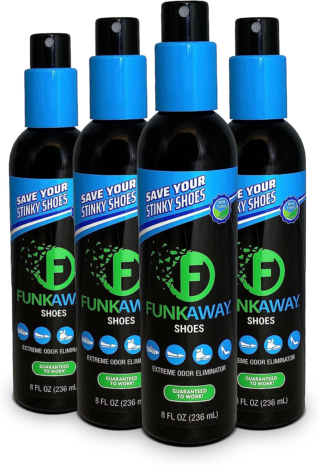 FunkAway Odor Eliminating Spray for Shoes, Skates, [...]