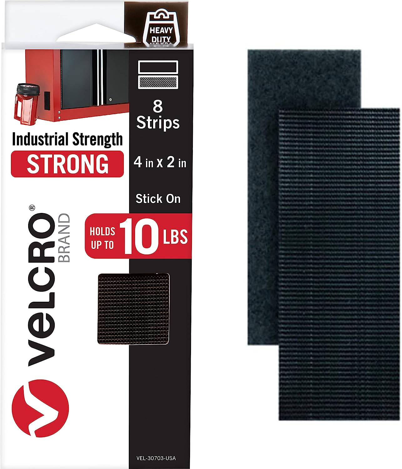 VELCRO Brand Heavy Duty Fasteners | 4x2 Inch Strips [...]