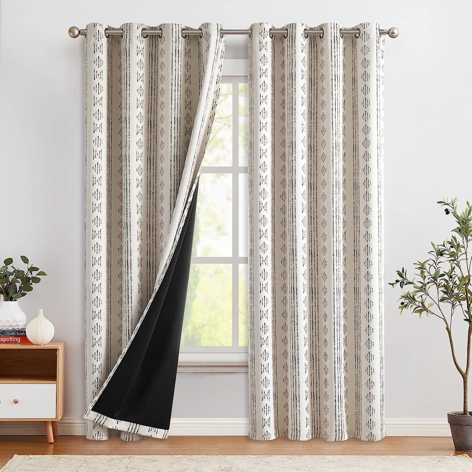 COLLACT 100% Blackout Boho Curtains for Bedroom 96 [...]