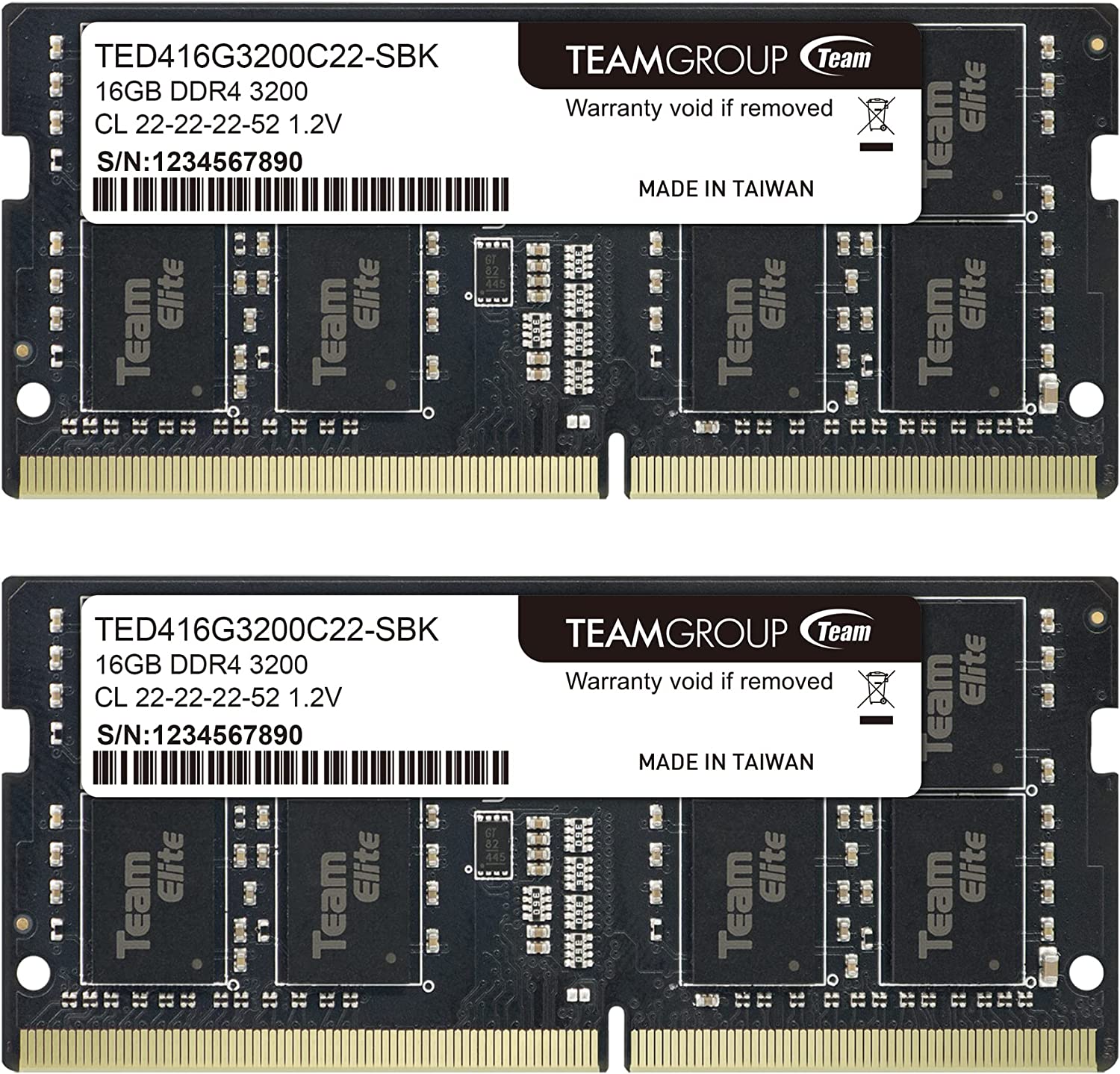 TEAMGROUP Elite DDR4 32GB Kit (2 x 16GB) 3200MHz [...]