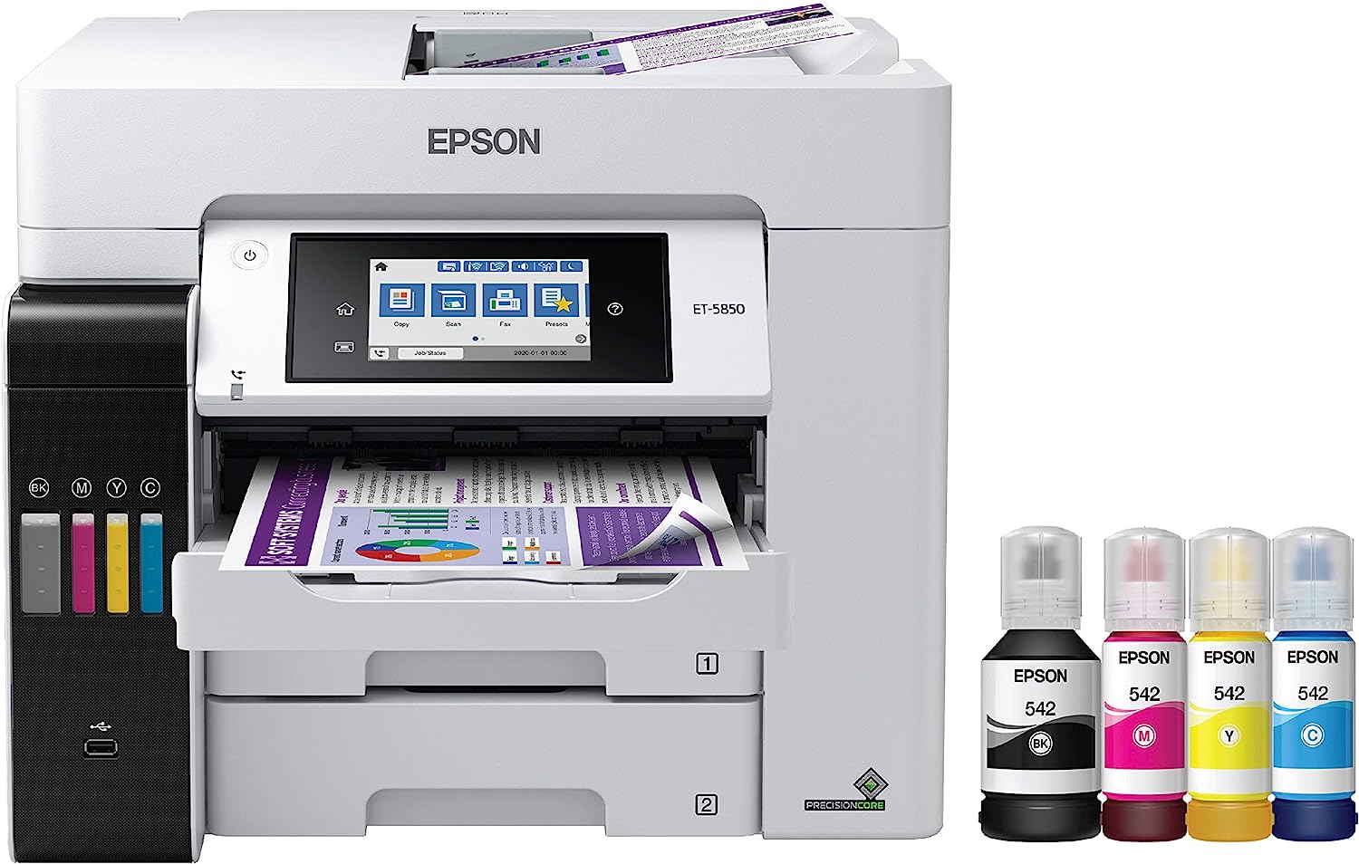 Epson EcoTank Pro ET-5850 Wireless Color All-in-One [...]