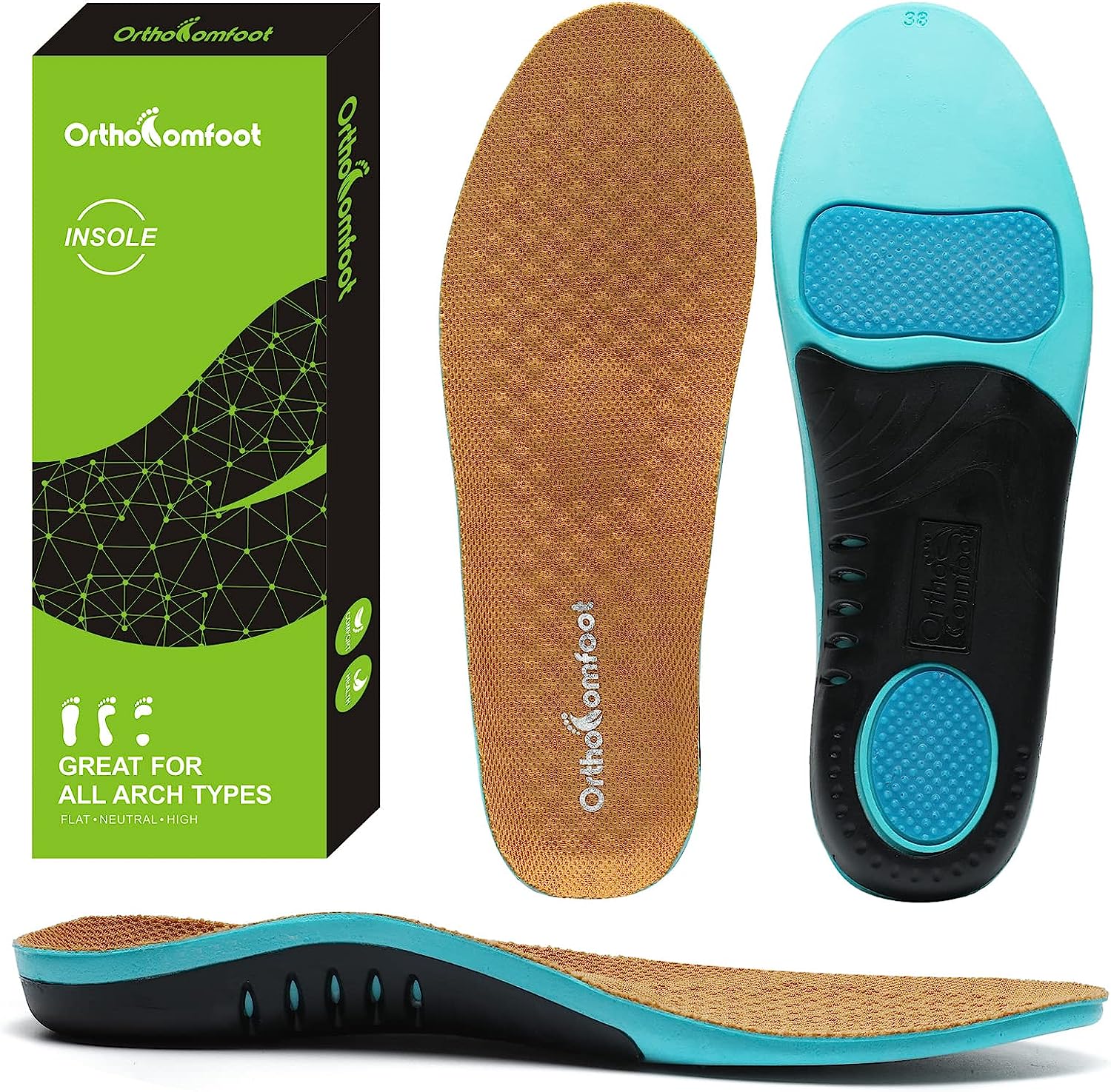 OrthoComfoot Comfortable Arch Supports Orthotics [...]