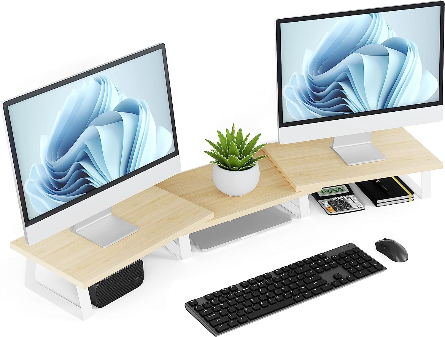 Desk Dual Monitor Stand Riser - Computer Stand For [...]